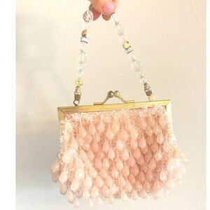 LILY SCOTT Pink Beaded Handbag RARE